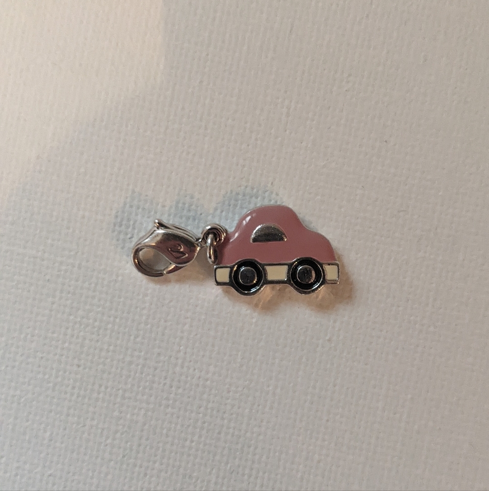 SWAROVSKI PINK & CRYSTAL “VW” BEETLE CHARM RARE